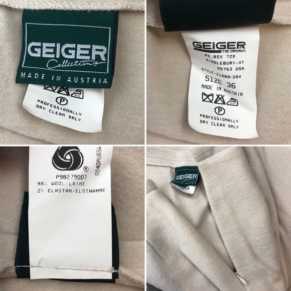 Geiger Collection Blazer Skirt Set Wool EU 36/38 - Picture 8 of 8